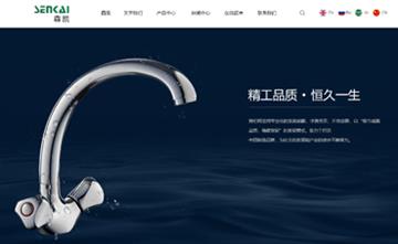 自貢黑羽網(wǎng)絡網(wǎng)頁制作案例-臺州森凱衛(wèi)浴潔具有限公司
